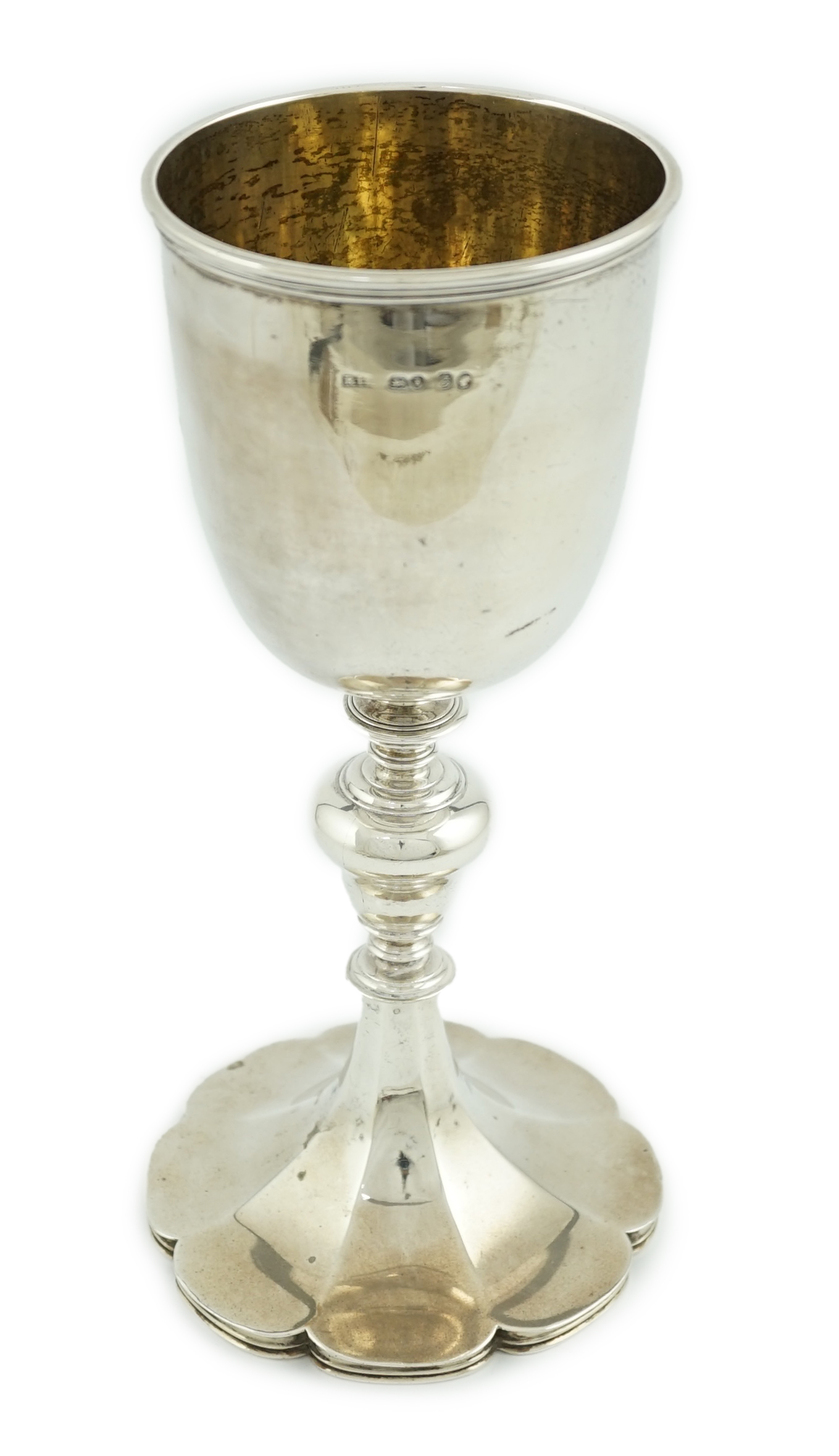 An early Victorian silver goblet/chalice, by Robert Hennell II